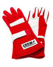 Crow 11702 small red nomex driving gloves sfi midget sprint nhra imca safety