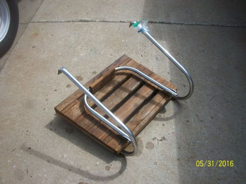 Teakwood swim platform with ladder late 1980's off sun runner boat