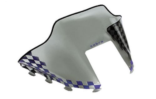 Powermadd - 11131 - cobra windshield, 14in. - tint/purple checks