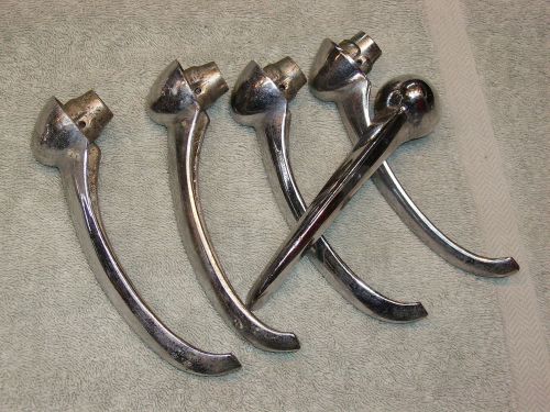 1955-6  packard interior door handles.  five.