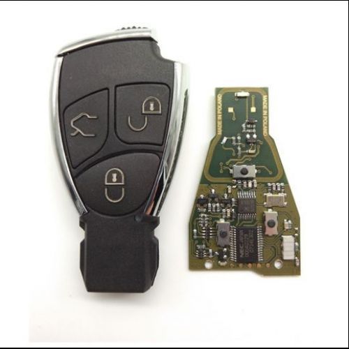 Smart remote key fob 3 button 433mhz/315mhz for mercedes-benz + uncut blade