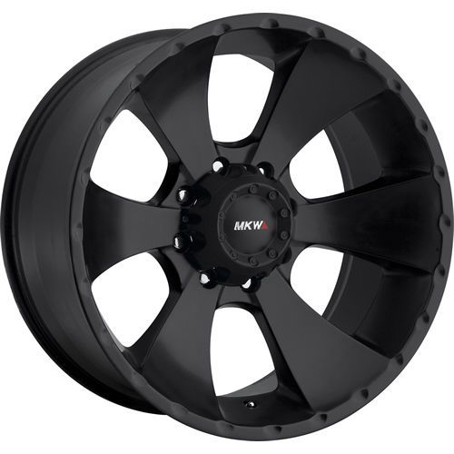 M19-1890816510b 18x9 8x6.5 (8x165.1) wheels rims black +10 offset alloy 6 spoke