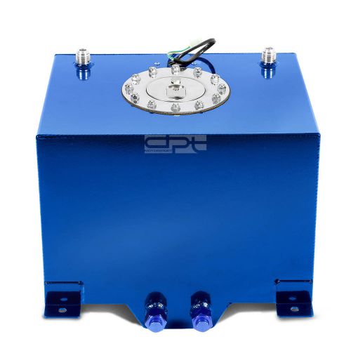 8 gallon/30.5l lightweight blue coat aluminum race fuel cell tank+level sender