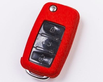 Agency power ap-key-12310 red plastic key fob protection case fit vw golf