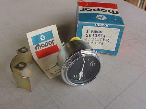 Nos 40 amp ammeter 1960s  dodge truck orig mopar 2642874