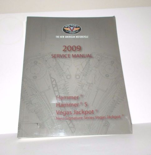 2009 victory hammer jackpot original factory service manual genuine! p/n 9921962
