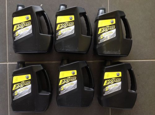 Xps semi synthetic 2-stroke oil ski-doo bombardier lot of 6 gallons eu location