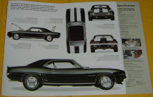 1969 chevrolet camaro z/28 r/s 302 ci 290 hp twin holley carbs info/specs/photo