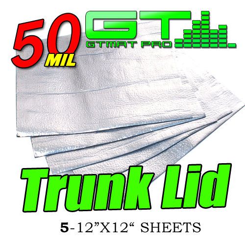 New gtmat pro 5sqft trunk lid kit sound deadener noise deadening dampening pack