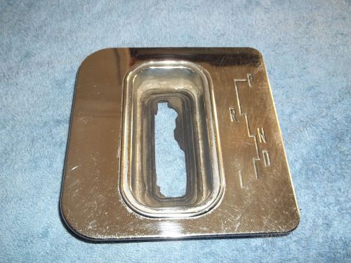 1963 chevrolet impala ss power glide console shift indicator plate nice