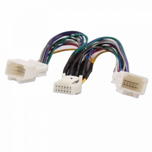 Car cd radio harness y cable adapter 1 to 2 for toyota lexus 6+6 pin small