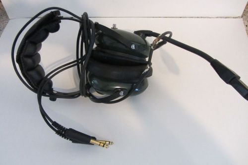 Vintage aviation headphones with mic