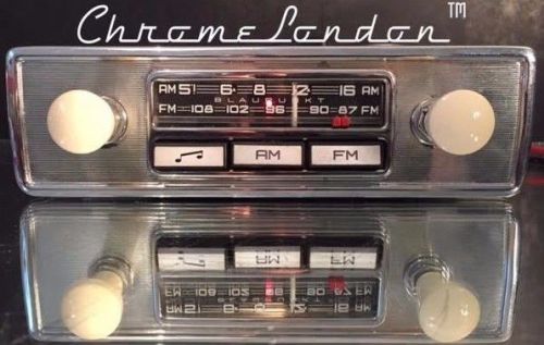 Blaupunkt montreal (s) us 12v+/- vintage classic car fm radio +mp3 warranty mint