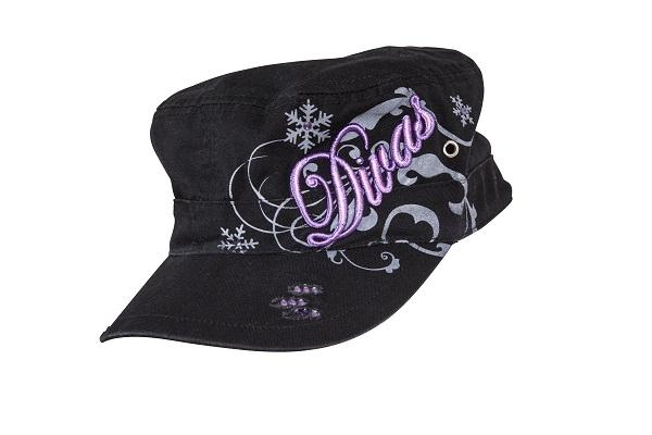 Divas snow gear ladies impress cadet hat - black