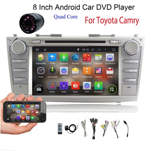 For toyota camry 8&#034; gps android quad core car dvd player radio wifi bt sd+camera