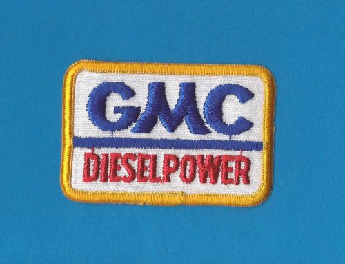 Rare vintage 1980&#039;s gmc diesel power iron on car club jacket hat patch crest a