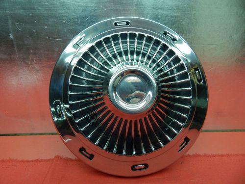 Nos 63 ford fairlane 9 5/8&#034; hub cap w/ black paint #c3oz-1130-m