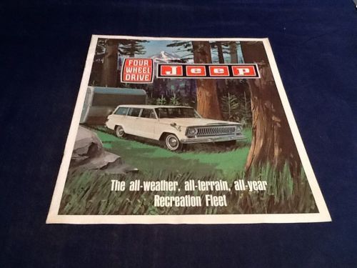 Four wheel drive jeep sales brochure vintage original