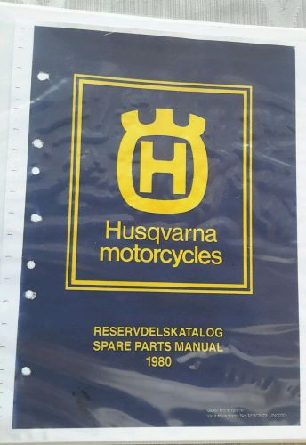 1980 husqvarna 125, 240, 250, and 390 cr parts manual