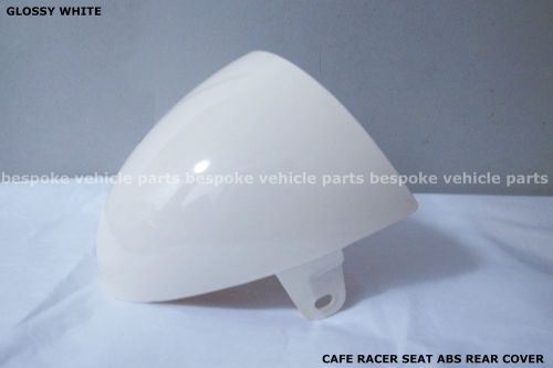 Suzuki honda yamaha hump seat rear cover sr gs cg gn cafe racer white abs b