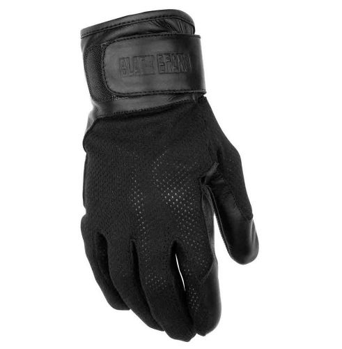 Black brand mens high flow motorcycle gloves all sizes