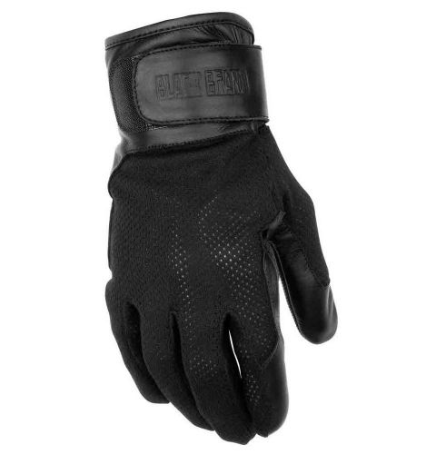 Black brand mens high flow motorcycle gloves all sizes