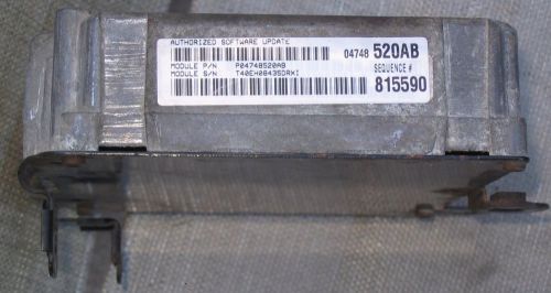 03 dodge caravan voyager engine computer ecm ecu pcm 3.3l flex 04748520ab