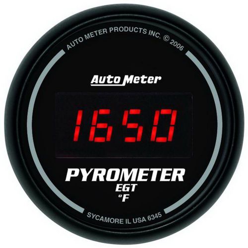 Auto meter 6345 sport-comp; digital pyrometer gauge