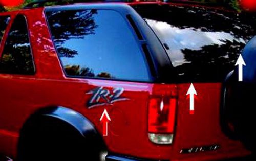 00-05 chevy blazer for zr2 models only 2 door rear hatch dark tint