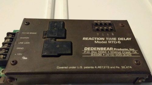 Dedenbear products reaction time delay model rtd-6 rtd6 box