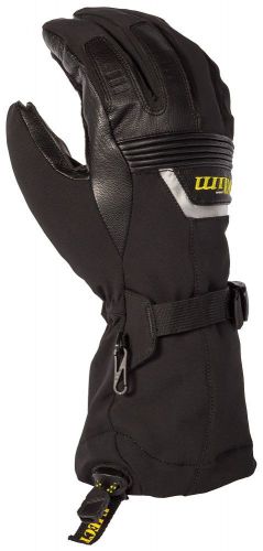 Klim 2016 fusion snow snowmobile gloves (pair) black adult all sizes