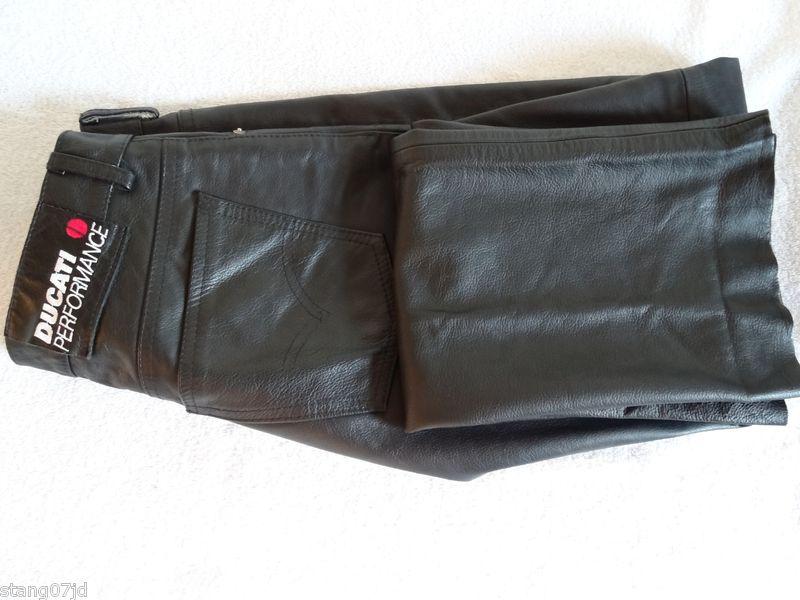 Ducati performane leather motorcycle pants size 30 u.s 46 eur very nice!!