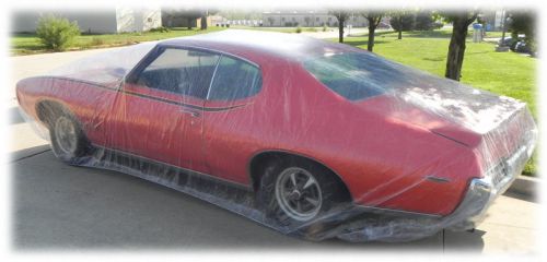 Pontiac gto trans am judge  plastic car cover, dust cover, rain cover 10 pc