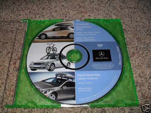 Mercedes benz navigation disc cd dvd disk 2005.1 map gps oem navagation