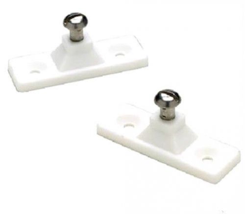 Seachoice pair (2-pack) white side mount deck hinges bimini top hardware 76201