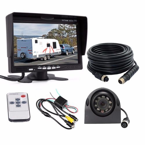 7&#034; tft lcd monitor + 33ft 4pin side view ccd camera waterproof night vision kit