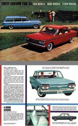Chevrolet 1961 - chevy corvair for &#039;61 - new models - more models - 4 new wagons