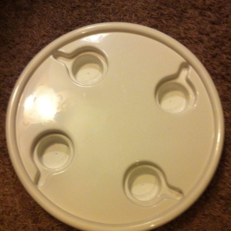 Standard pontoon boat round molded table top pontoons tables 