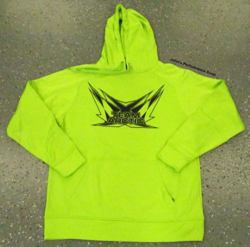 2017 arctic cat men's team arctic lime sweatshirt hoodie l xl 2x 5279-074