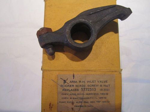 59-62 chevrolet 235 pontiac 261 rh inlet rocker arm nors 5772513
