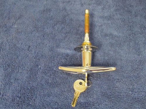 1935-36 ford deck / trunk lid and rumble  locking handle with keys  new 716