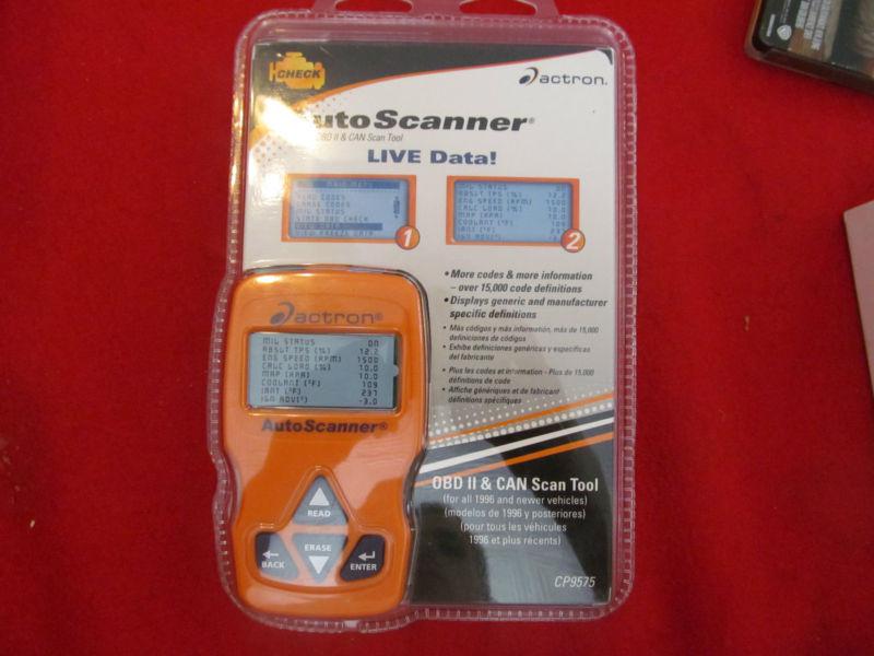 Actron autoscanner scan tool cp9575 live data trilingual obd 11 / obd2 can
