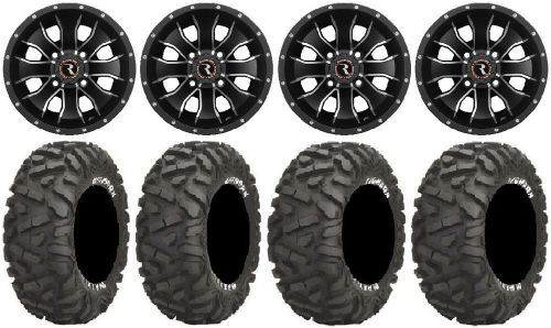 Raceline mamba 14" wheels black 26" bighorn tires kawasaki brute force irs