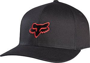 Fox racing legacy 2014 mens flexfit hat black/red