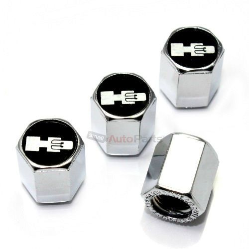 Buy 4 Hummer H3 Black Logo Chrome ABS Tire/Wheel Pressure Air Stem