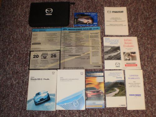2004 mazda speed mx-5 miata complete car owners manual books guide label case
