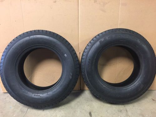 (2) st185/80d13 load range d bias ply trailer tire h188st