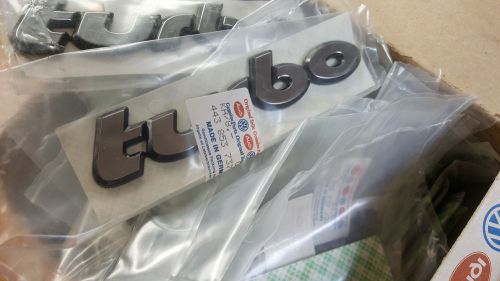 New vw audi oem turbo badge emblem amblem rear,schriftzug neu vw 443 853 737