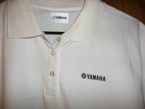 New yamaha racing jersey jetski polo shirt white women&#039;s xl