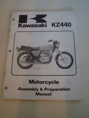 Kawasaki   motorcycle assembly &amp; preparation manual 1979 kz440 b1 original